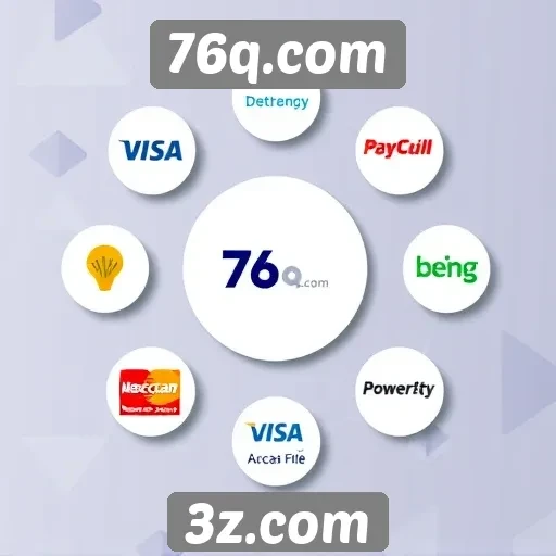 76q.com - Variedade de métodos de pagamento disponíveis no site